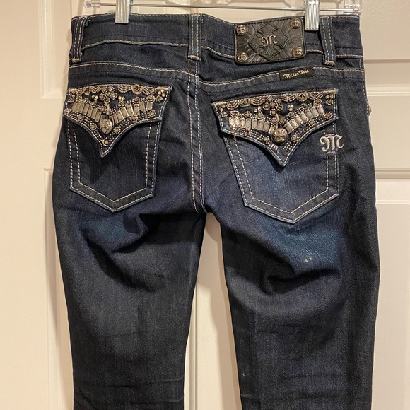 Miss Me JP4656S Dark Wash Skinny Jeans Size 27 - Picture 15 of 16